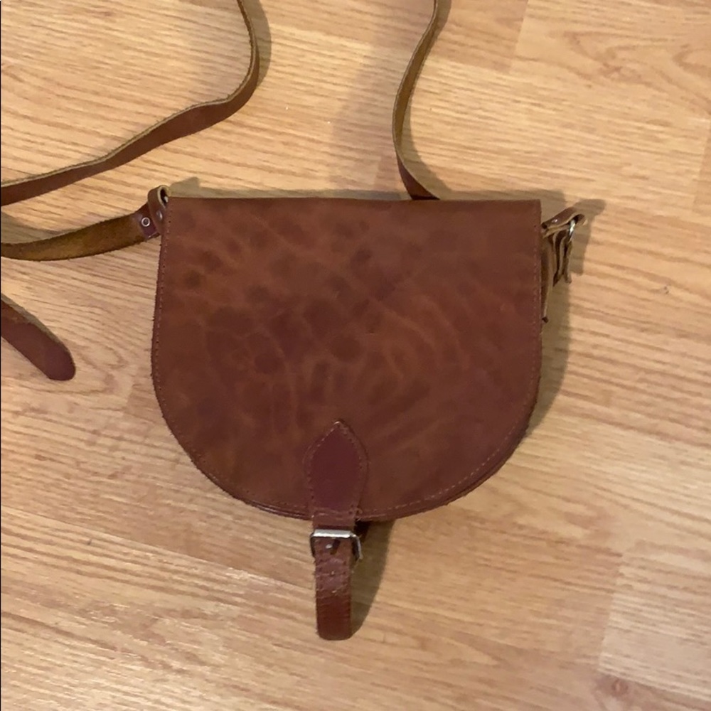 Leather crossbody bag from Italy